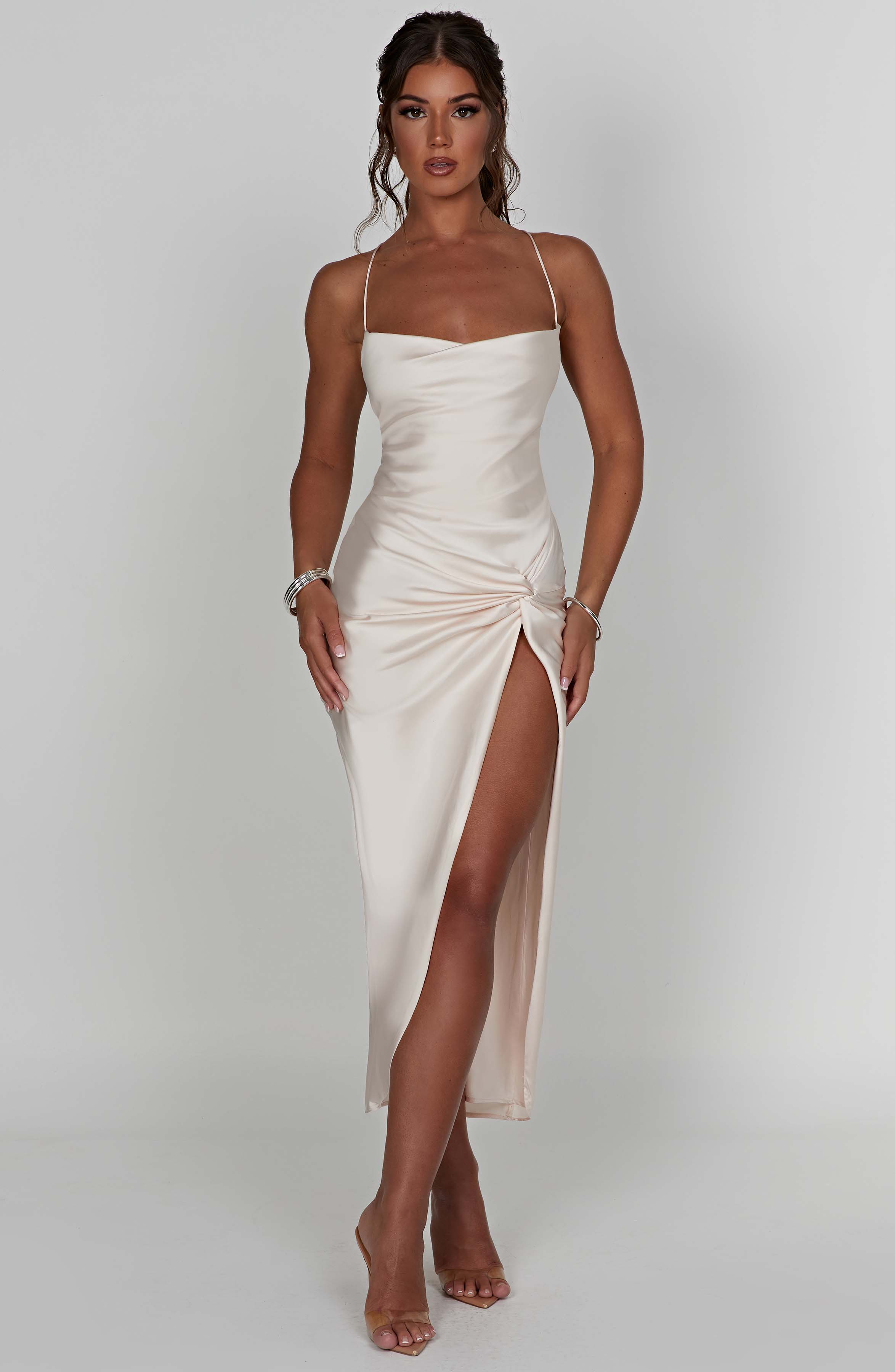 Jaida Midikleid - Elfenbein