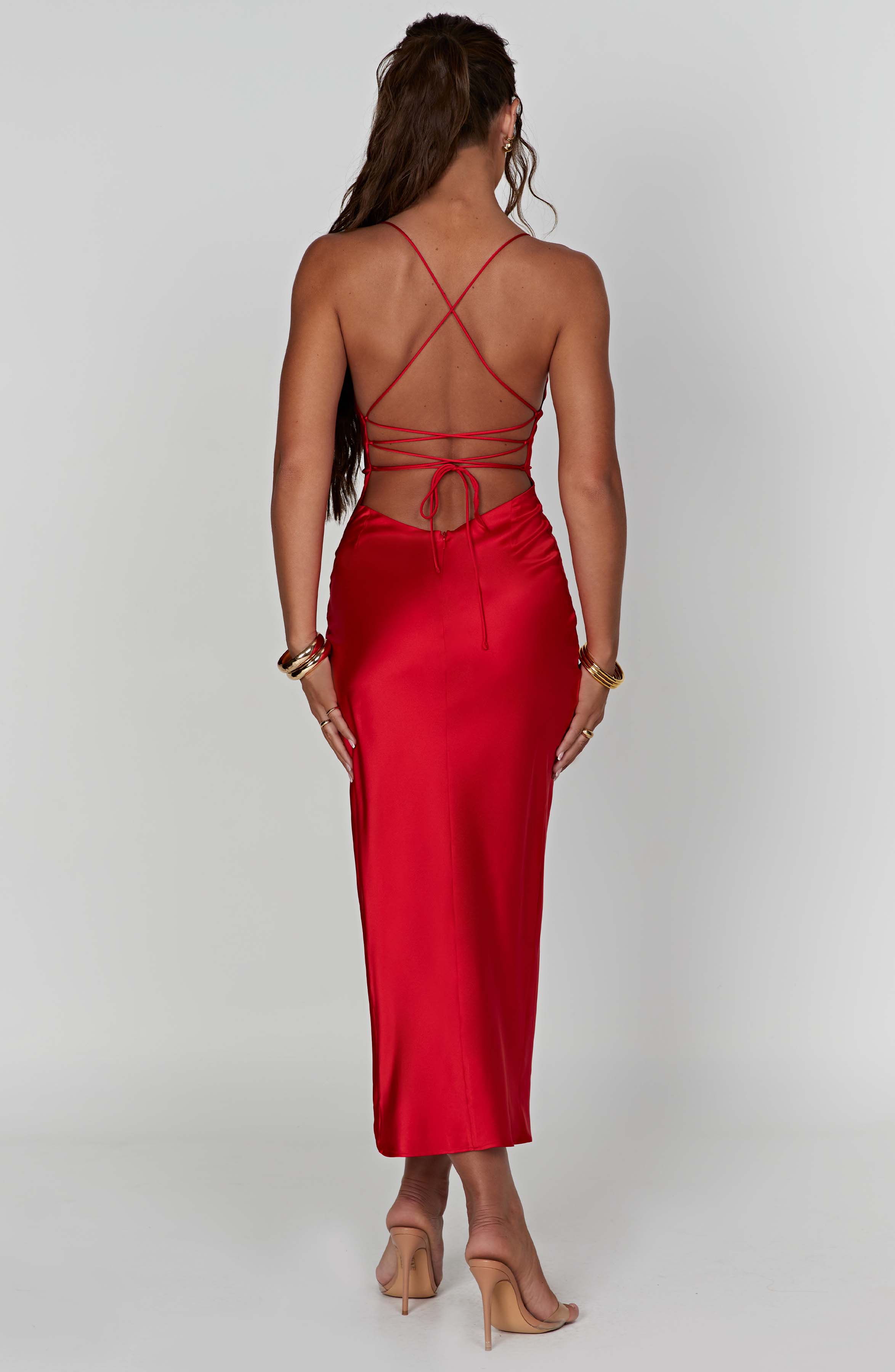 Jaida Midikleid - Rot