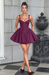 Josie Minikleid - Kirschlack