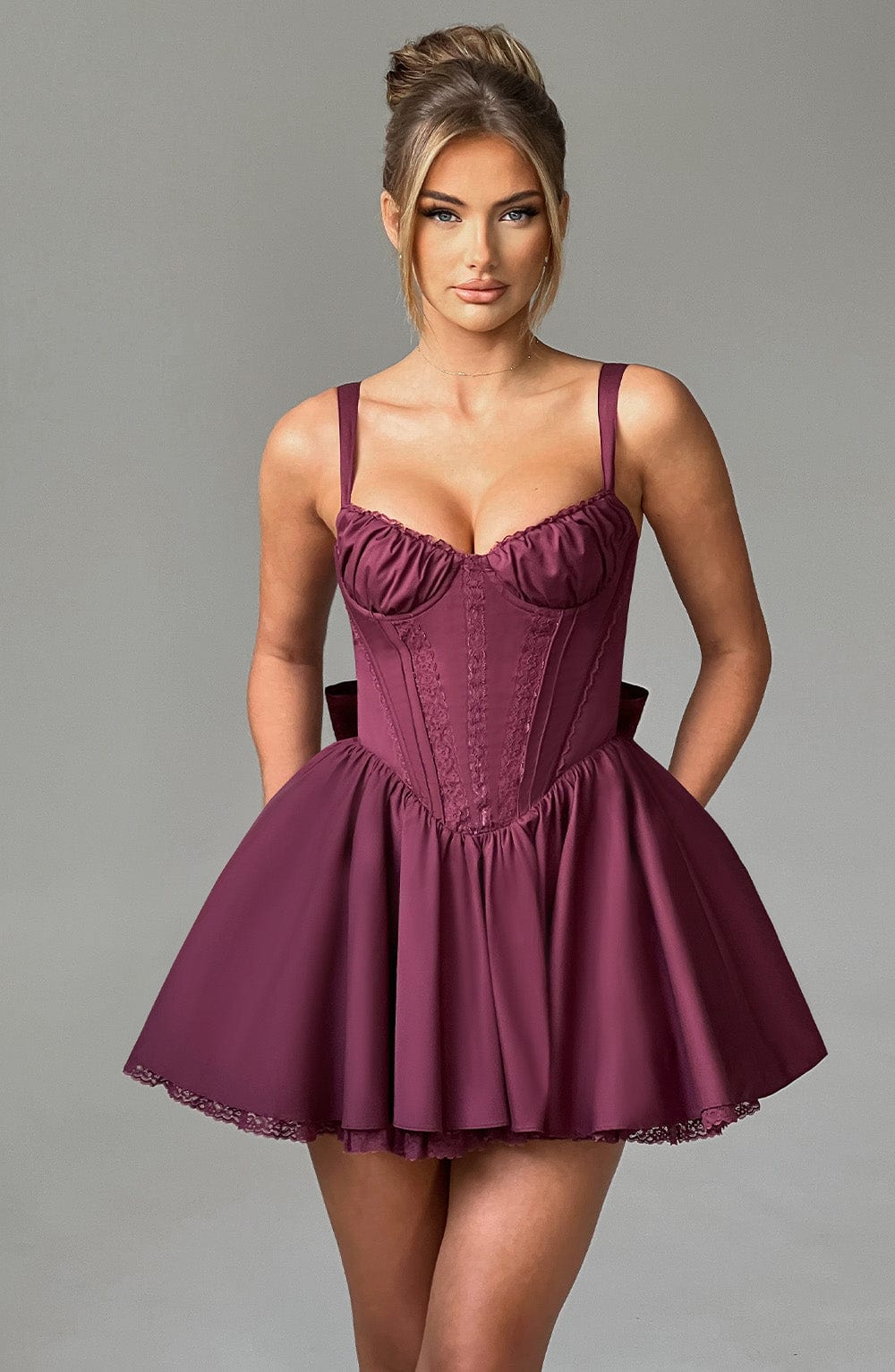 Josie Minikleid - Kirschlack