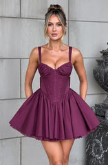 Josie Minikleid - Kirschlack