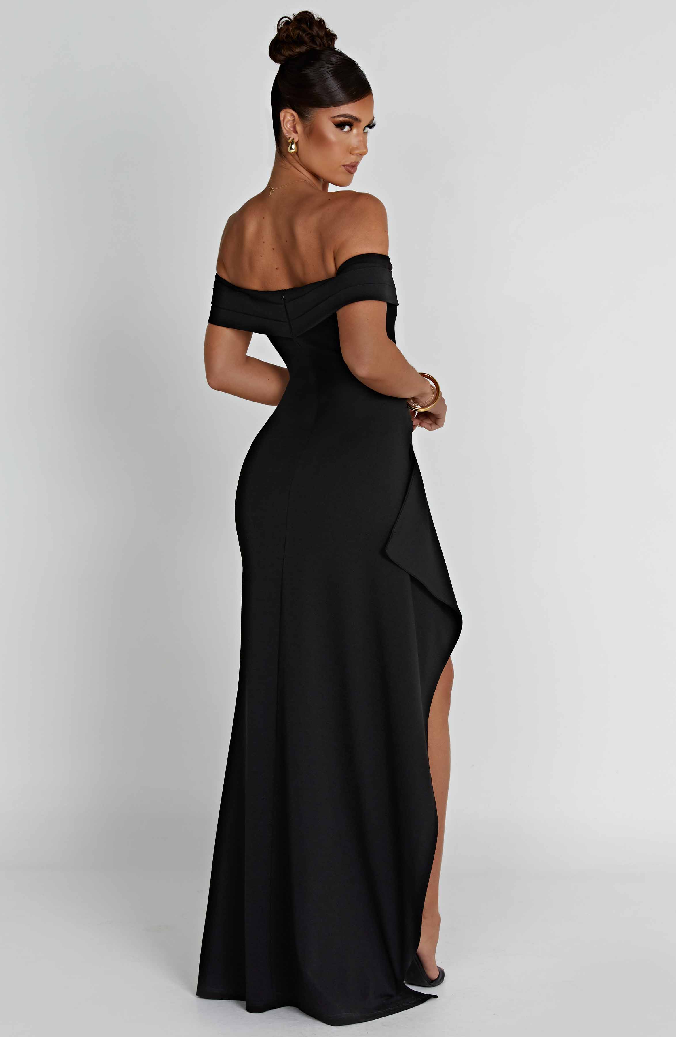 Joyce Maxikleid - Schwarz