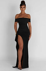 Joyce Maxikleid - Schwarz