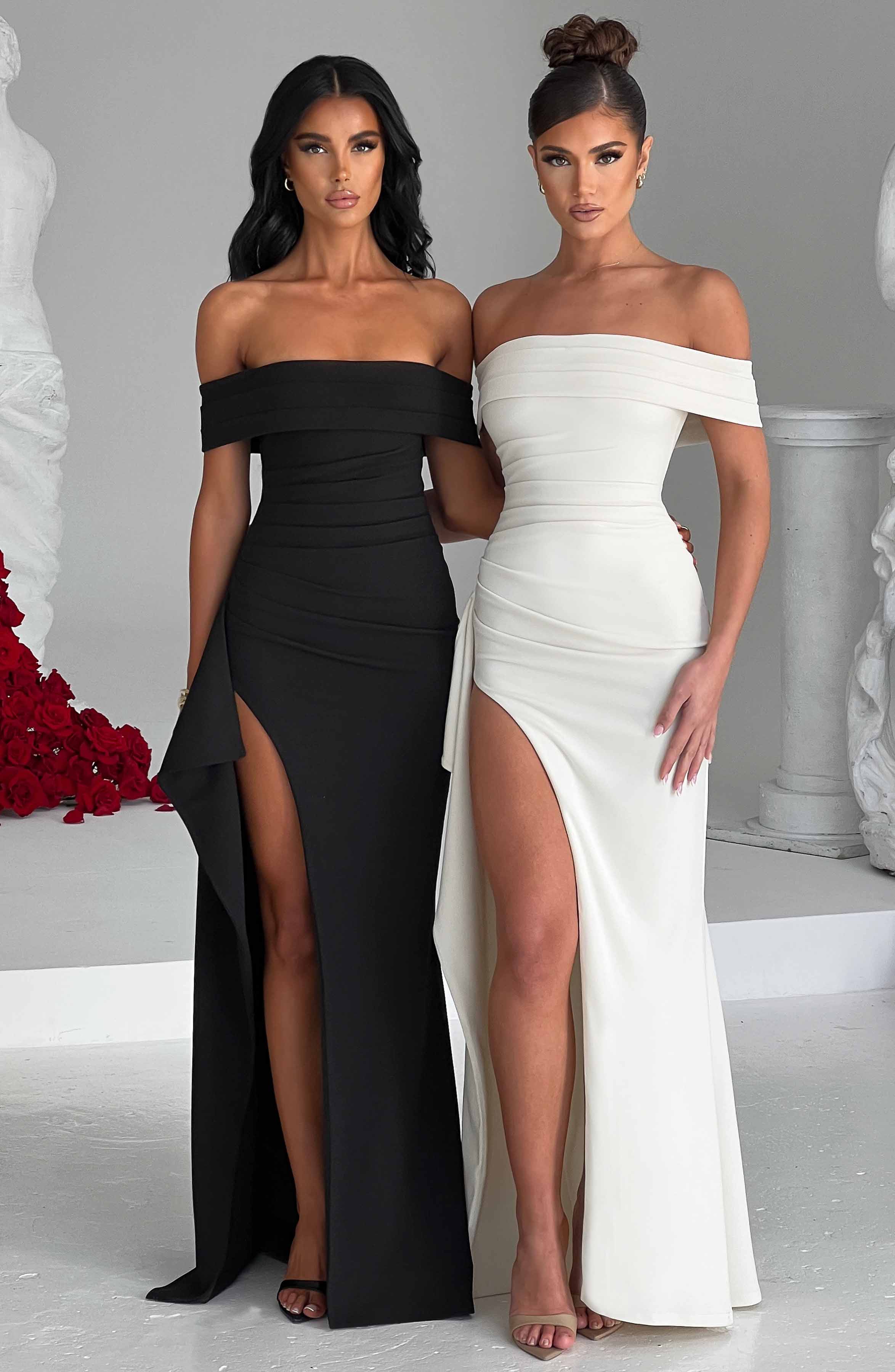 Joyce Maxikleid - Schwarz