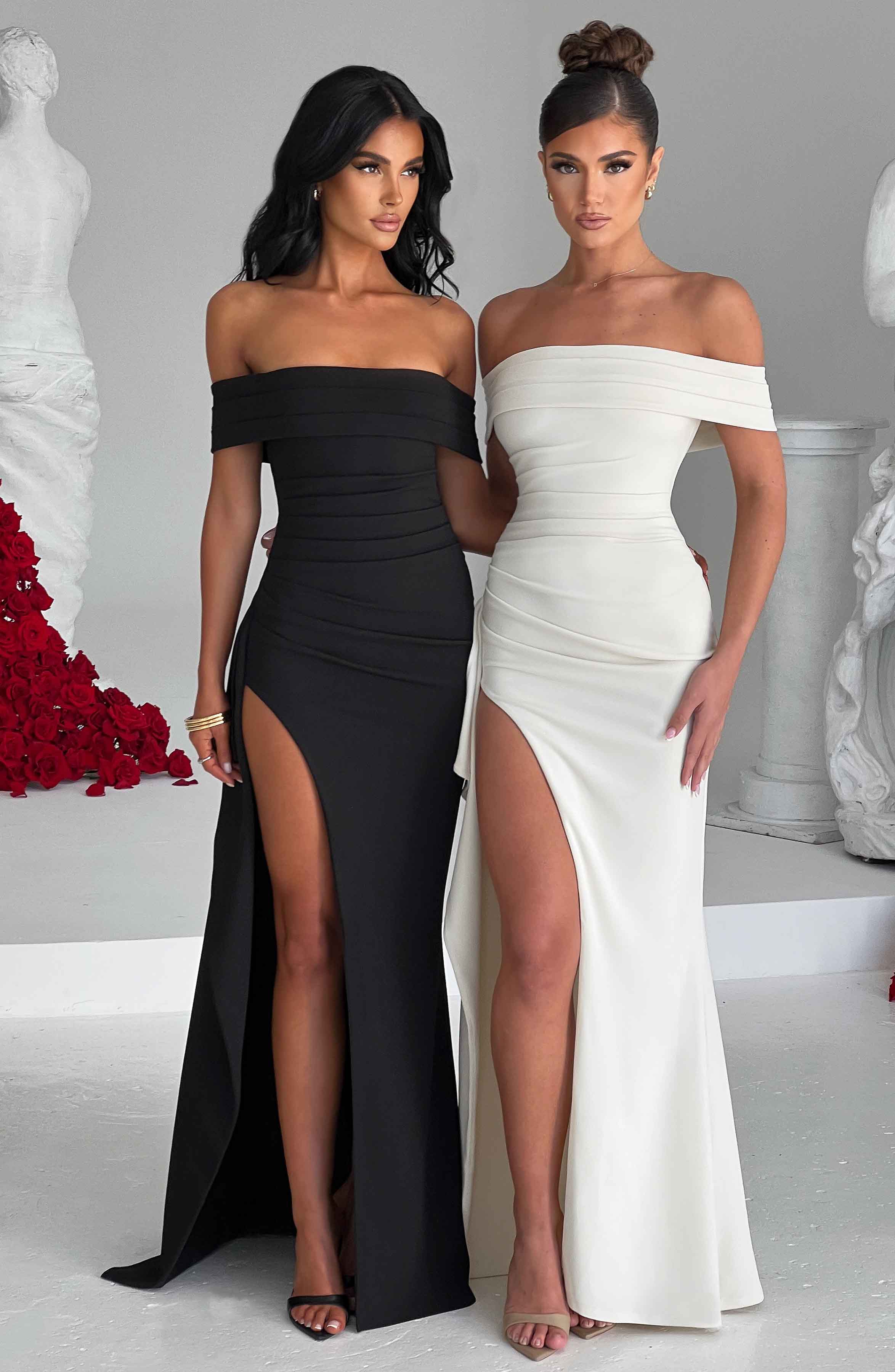 Joyce Maxikleid - Schwarz