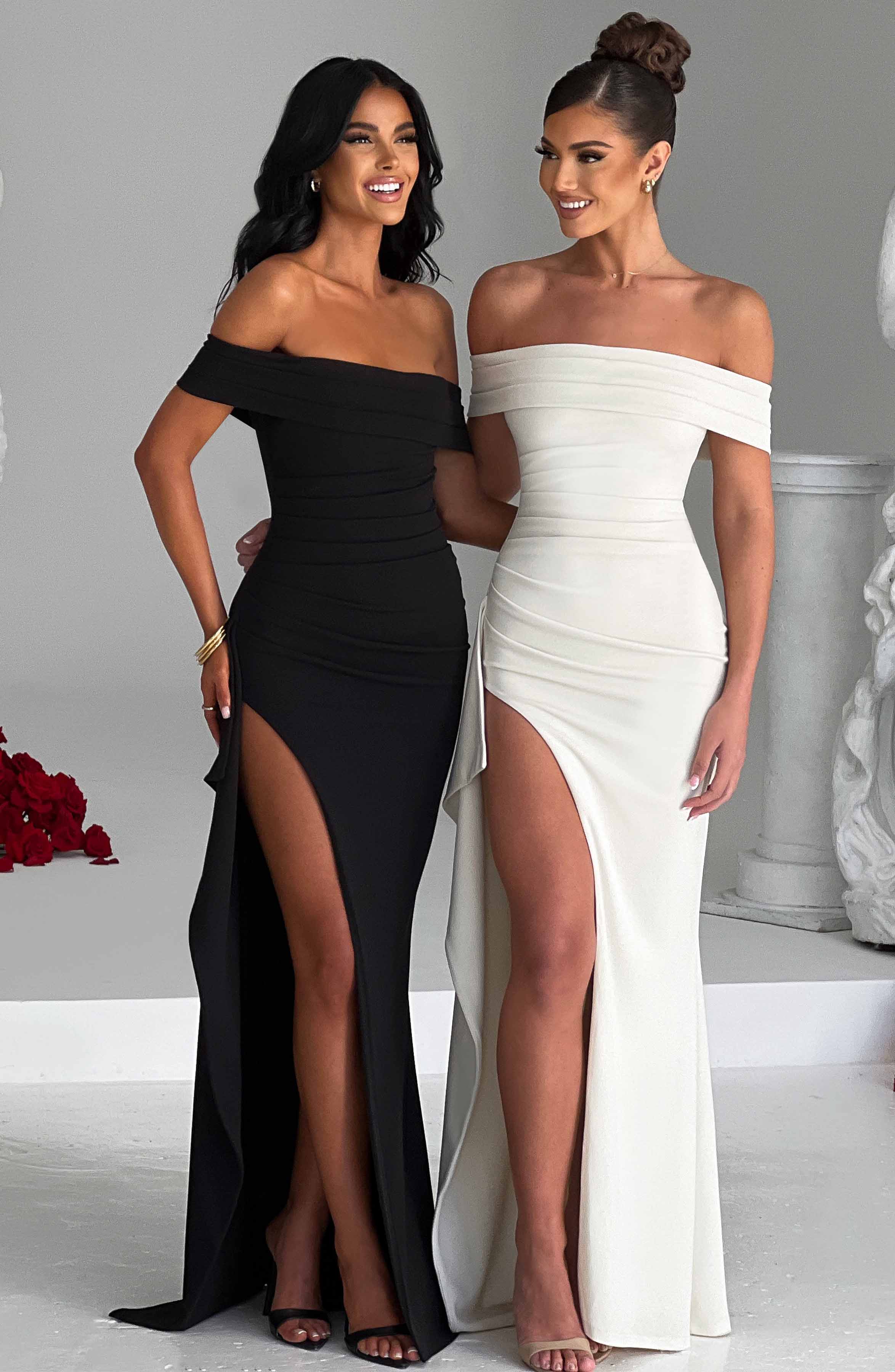 Joyce Maxikleid - Schwarz