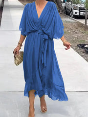 V-Neck Flowy Dress