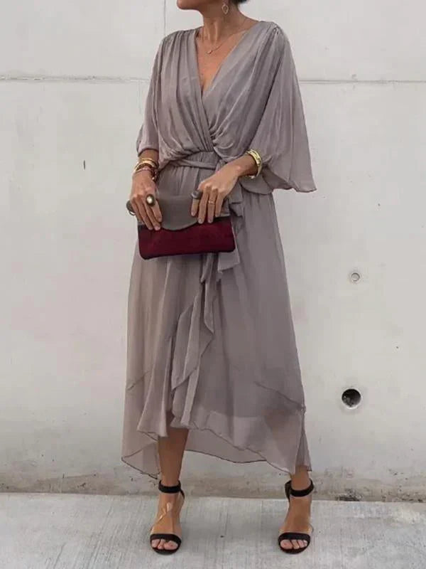 V-Neck Flowy Dress