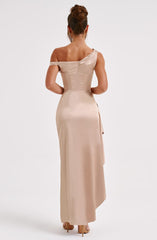 Juliene Maxikleid - Champagner