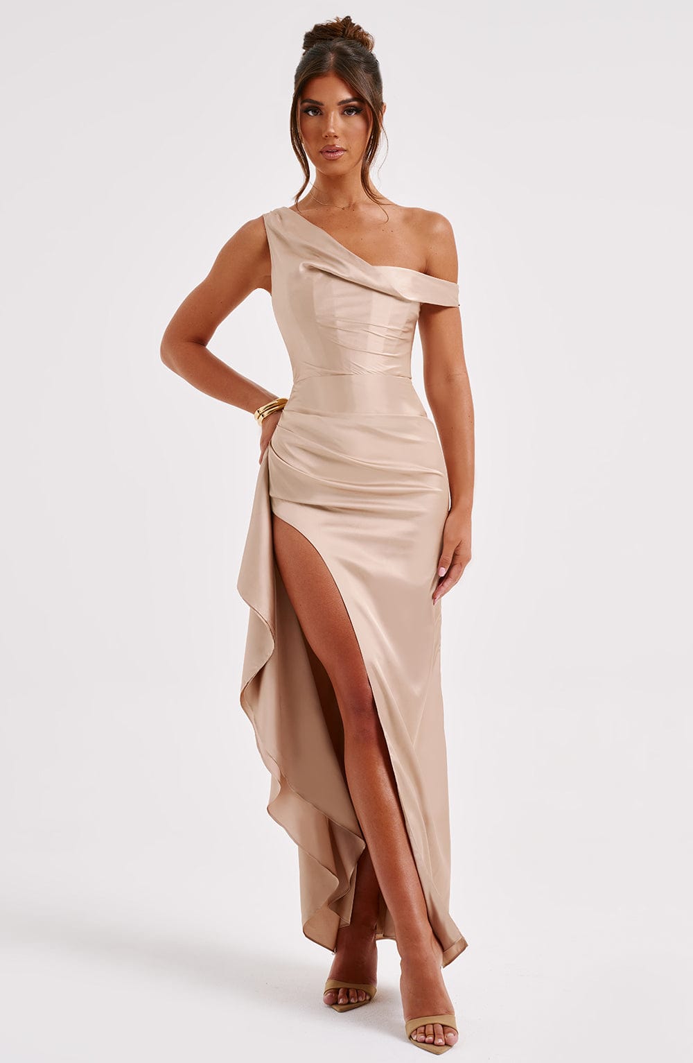 Juliene Maxikleid - Champagner