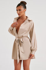Kara Minikleid - Champagner