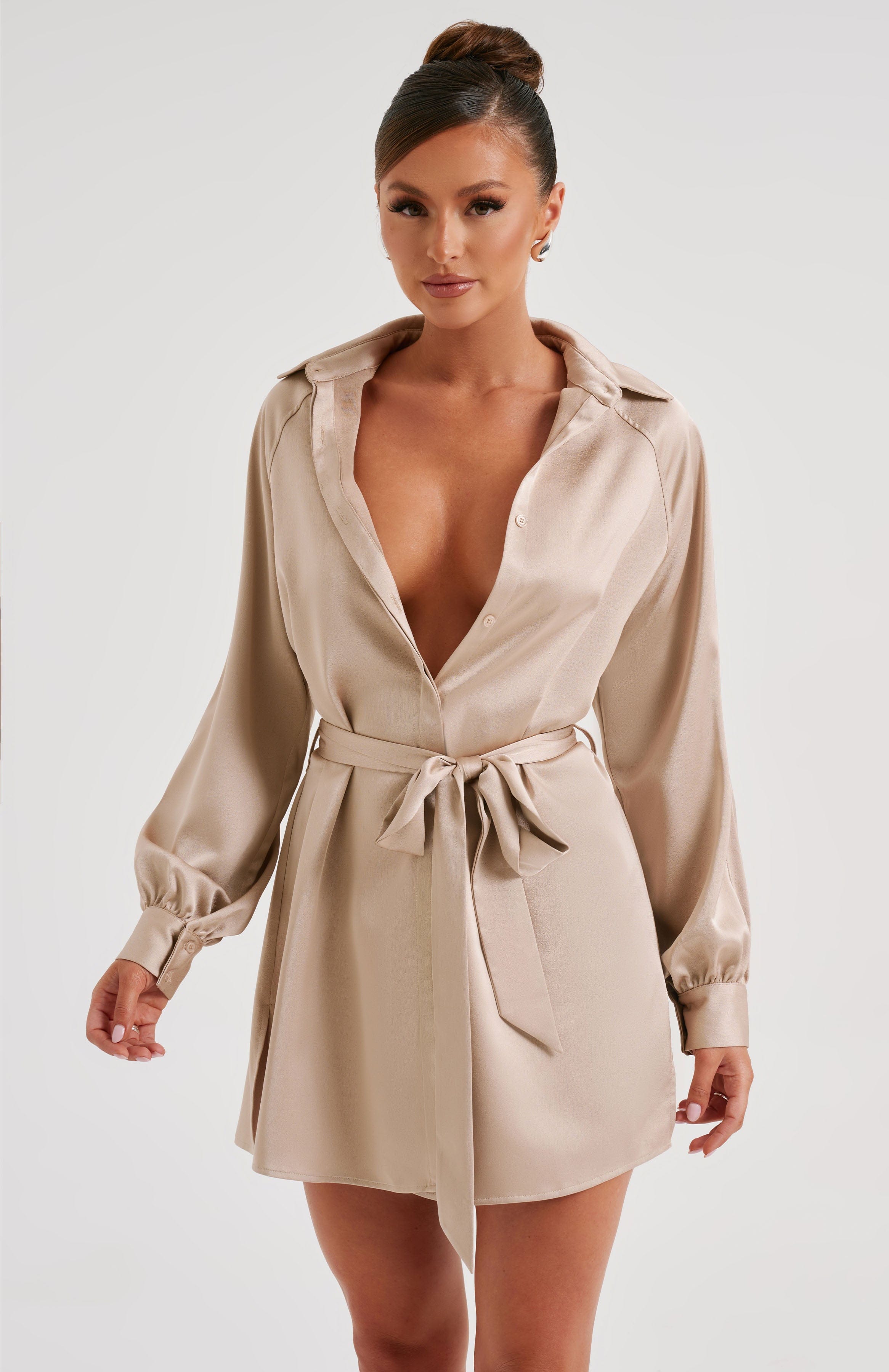 Kara Minikleid - Champagner