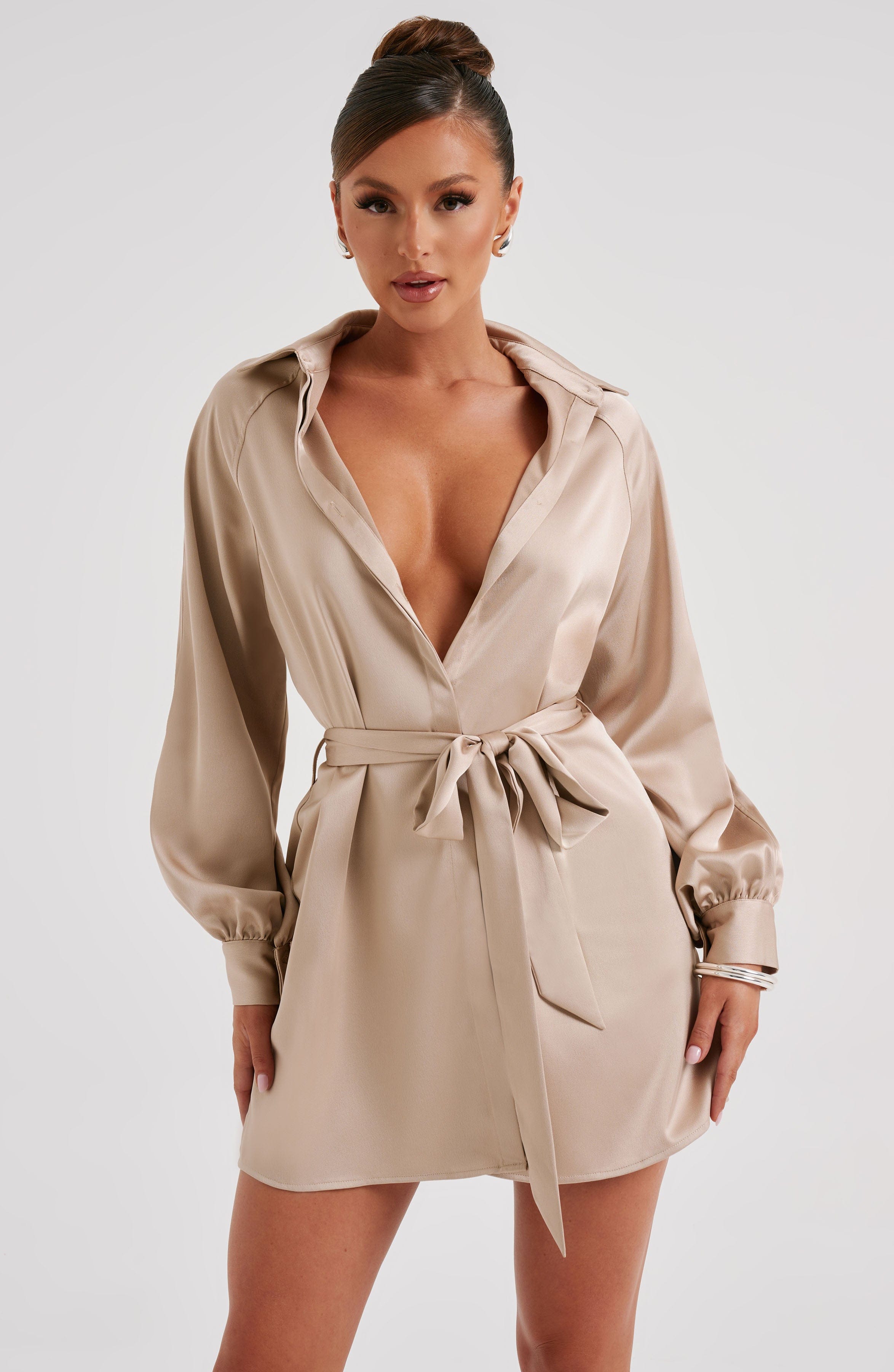 Kara Minikleid - Champagner