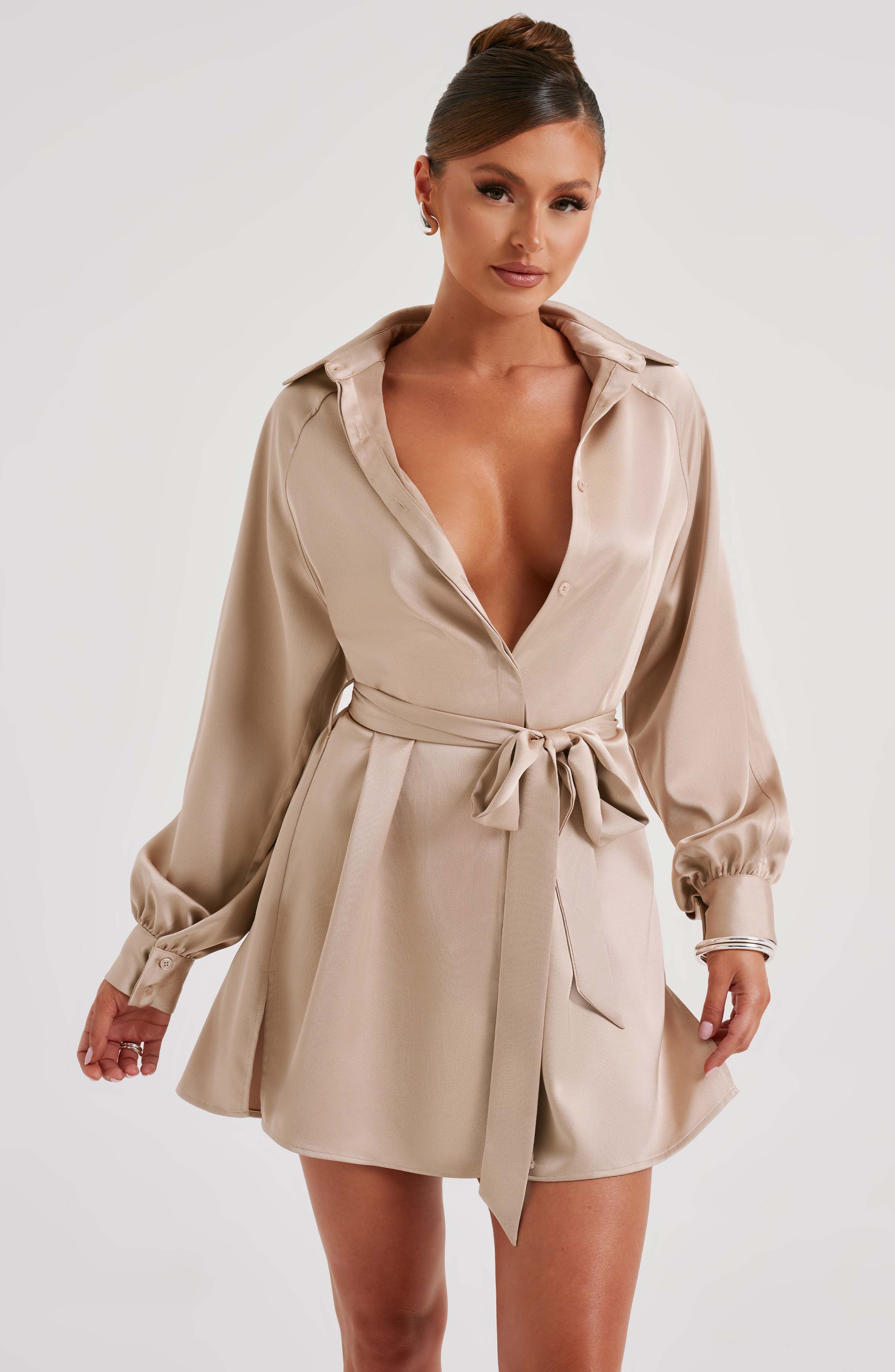 Kara Minikleid - Champagner