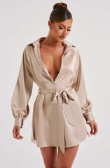 Kara Minikleid - Champagner