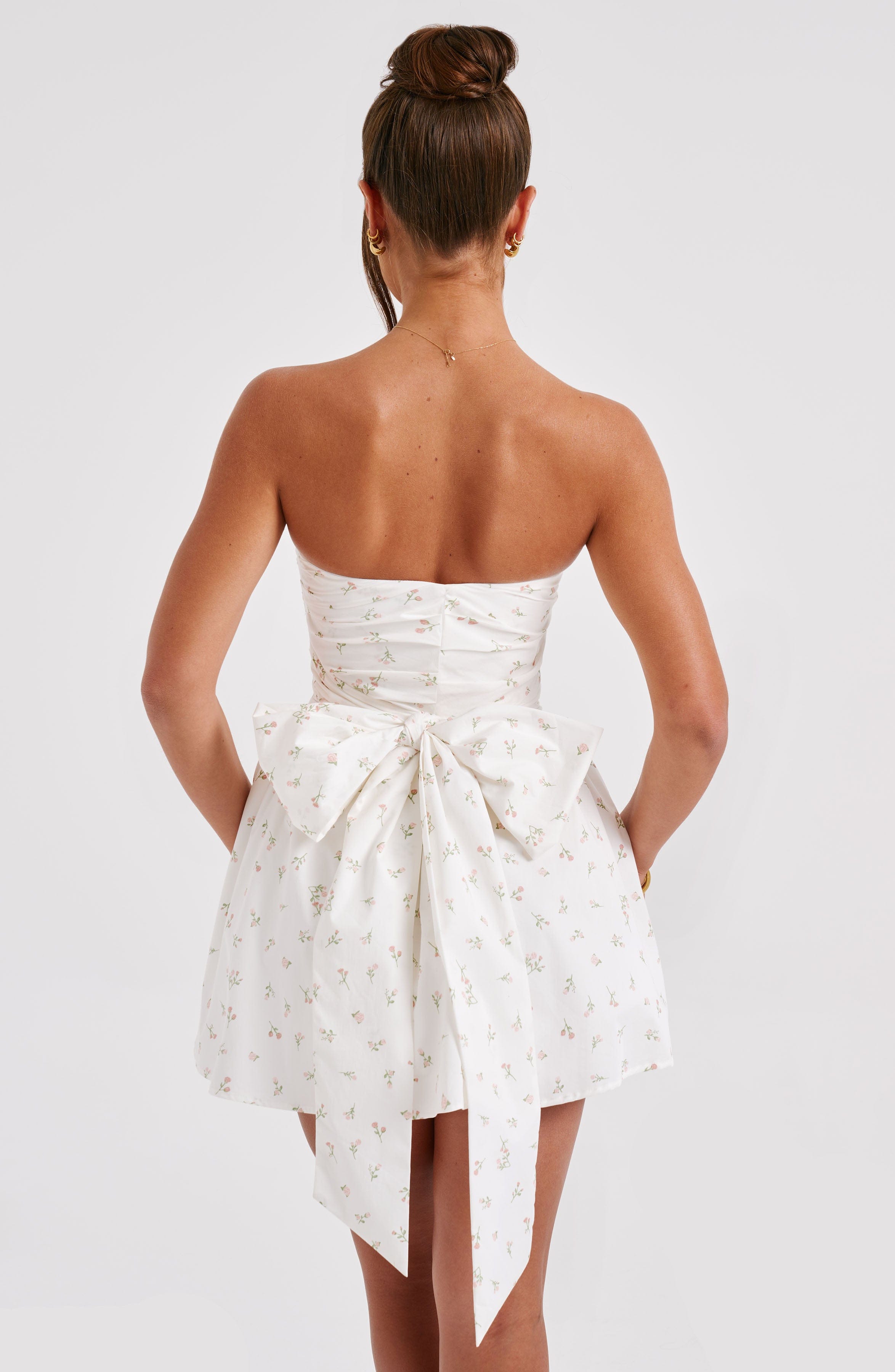 Katrina Minikleid – Rosa Blumendruck