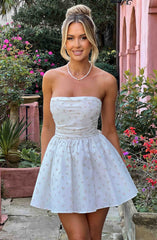 Katrina Minikleid – Rosa Blumendruck