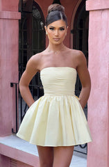 Katrina Minikleid - Zitronengelb