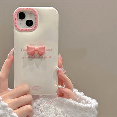 Korean Aesthetic Bow iPhone Case
