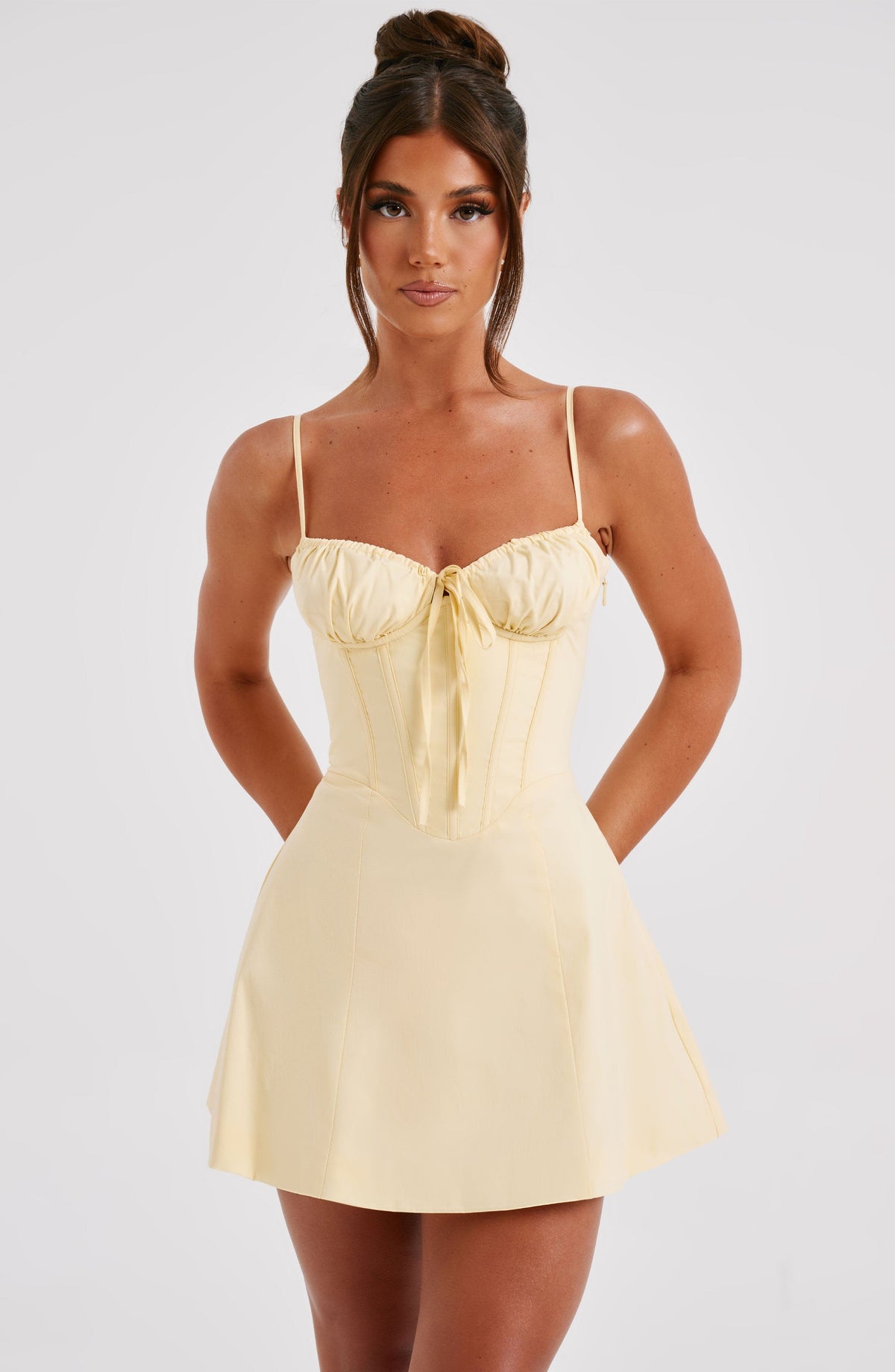 Lacey Minikleid - Zitrone