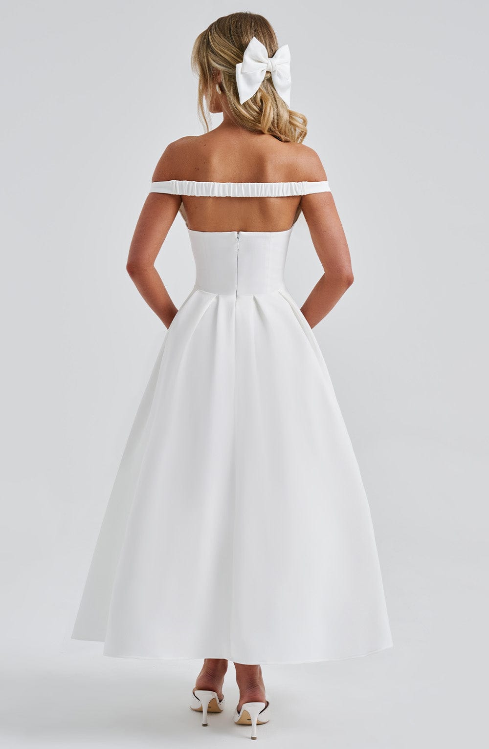 Lanetta Midikleid - Elfenbein