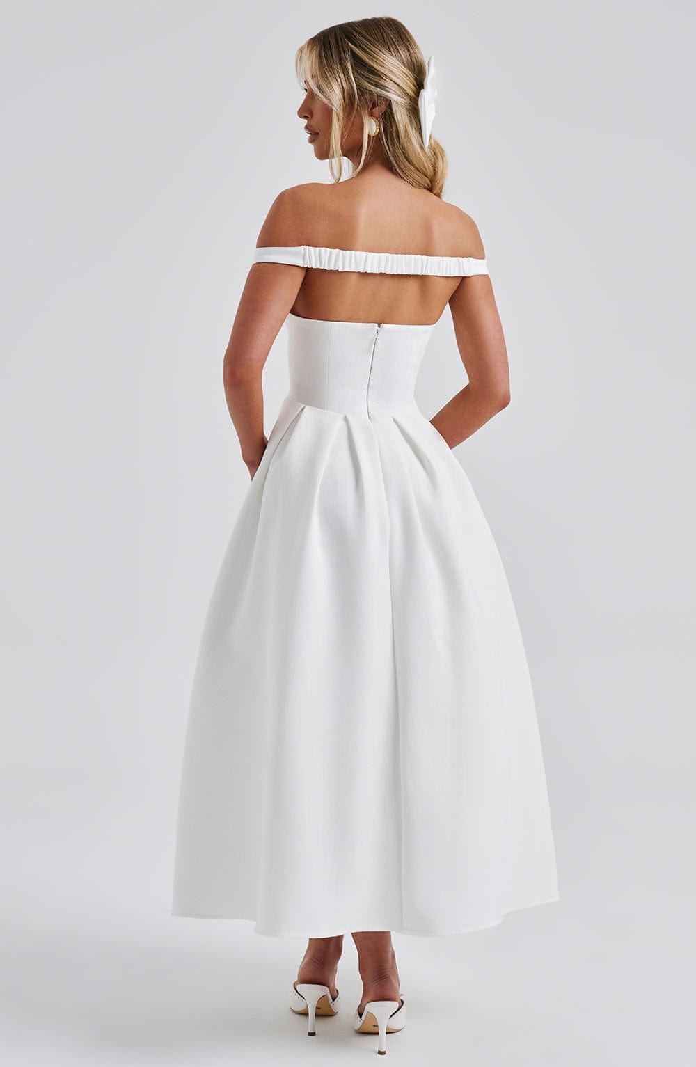 Lanetta Midikleid - Elfenbein