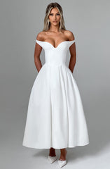 Lanetta Midikleid - Elfenbein