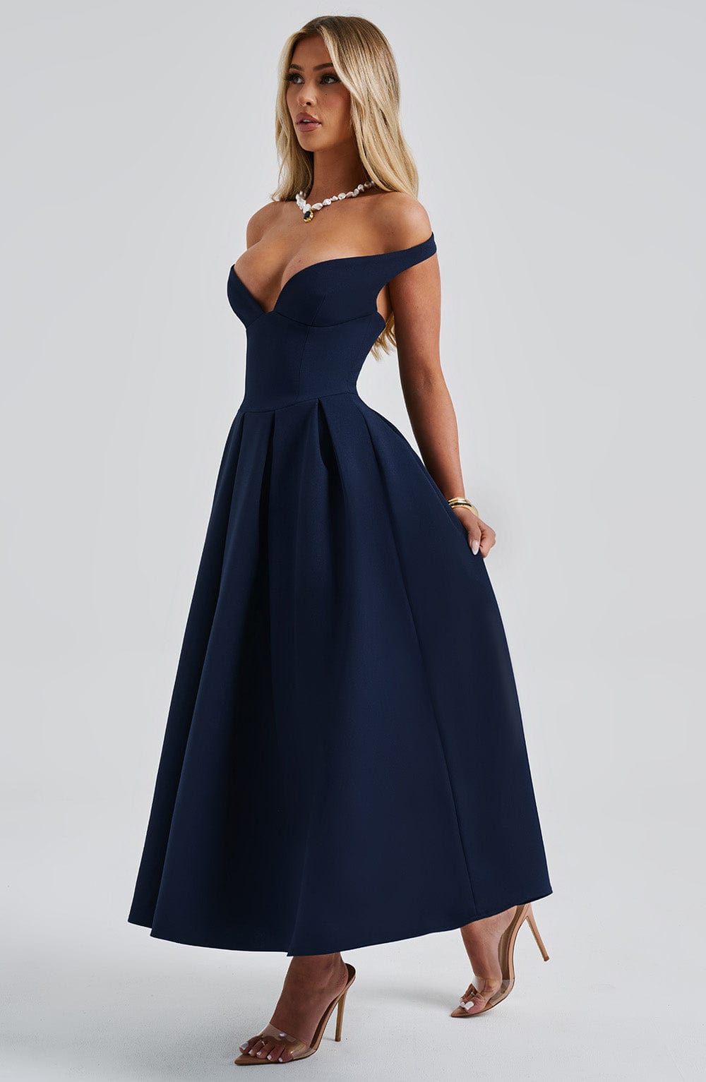 Lanetta Midikleid - Marineblau