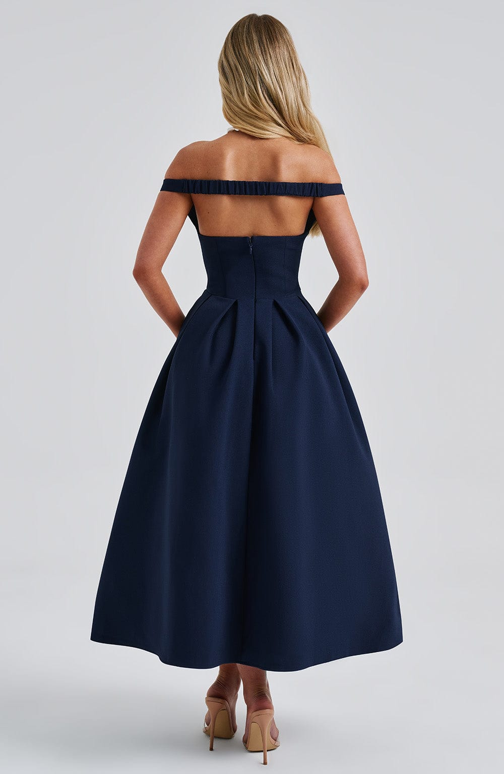 Lanetta Midikleid - Marineblau