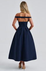 Lanetta Midikleid - Marineblau