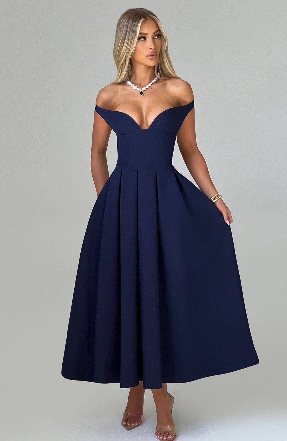 Lanetta Midikleid - Marineblau