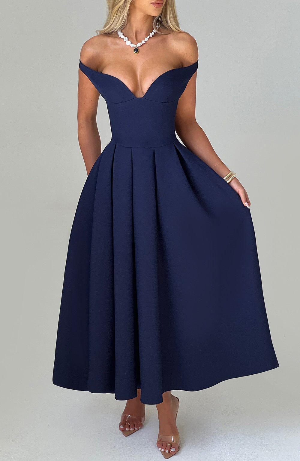 Lanetta Midikleid - Marineblau