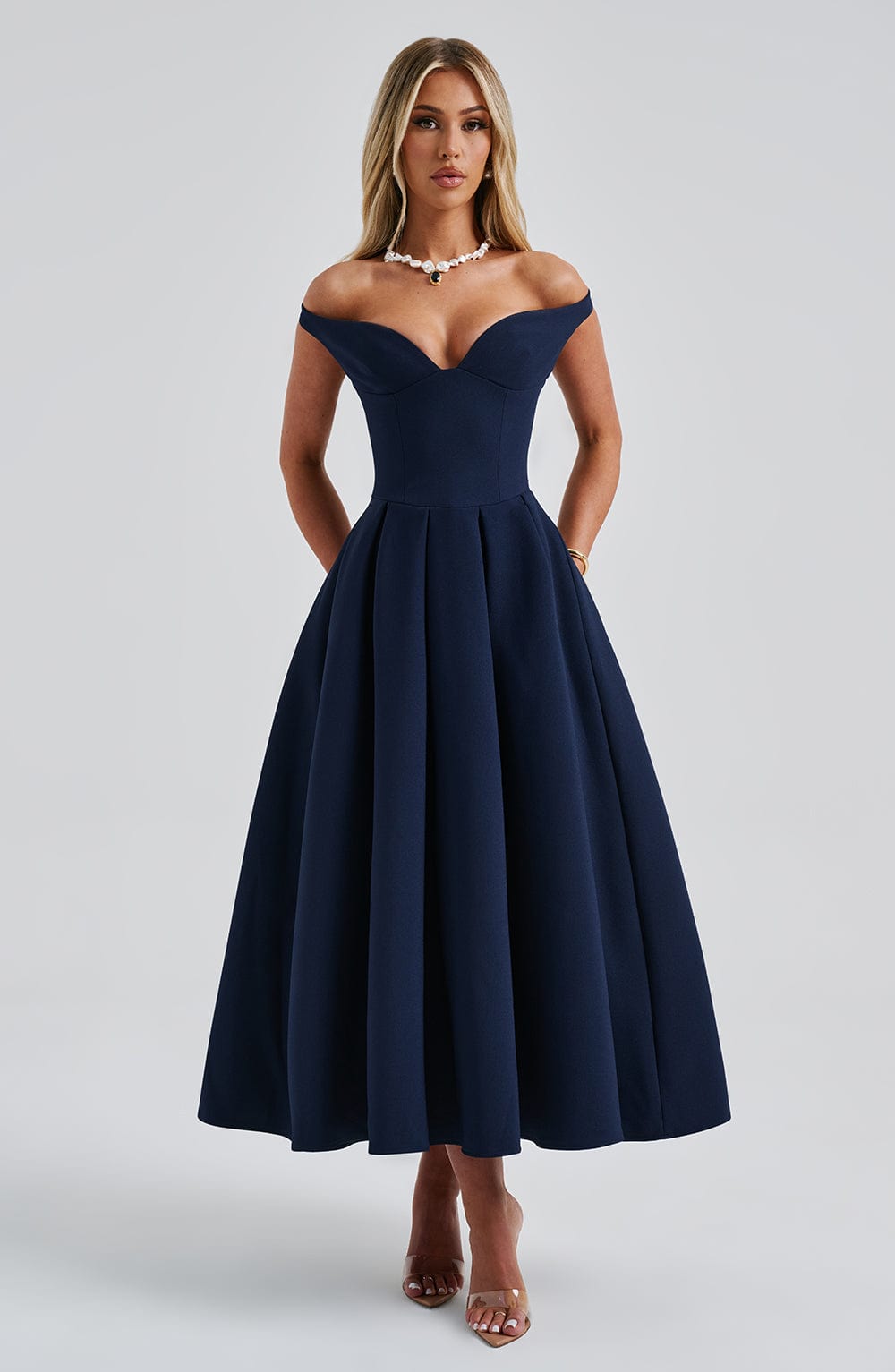 Lanetta Midikleid - Marineblau