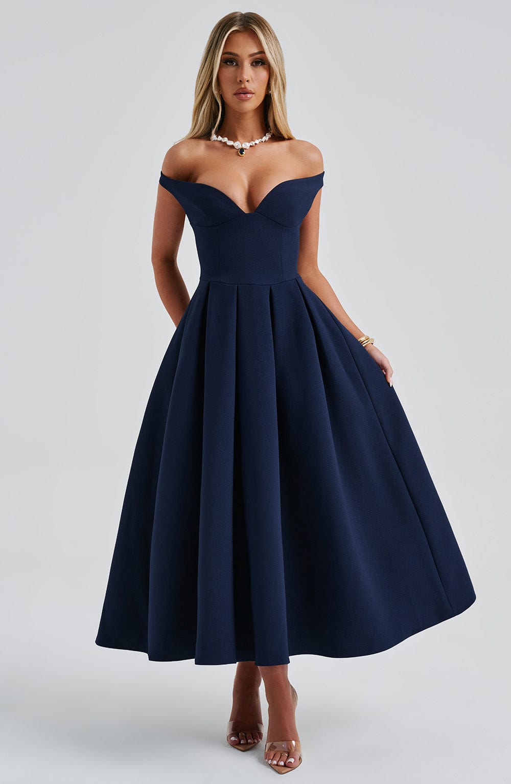 Lanetta Midikleid - Marineblau