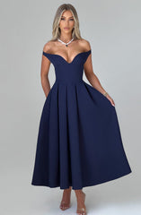 Lanetta Midikleid - Marineblau