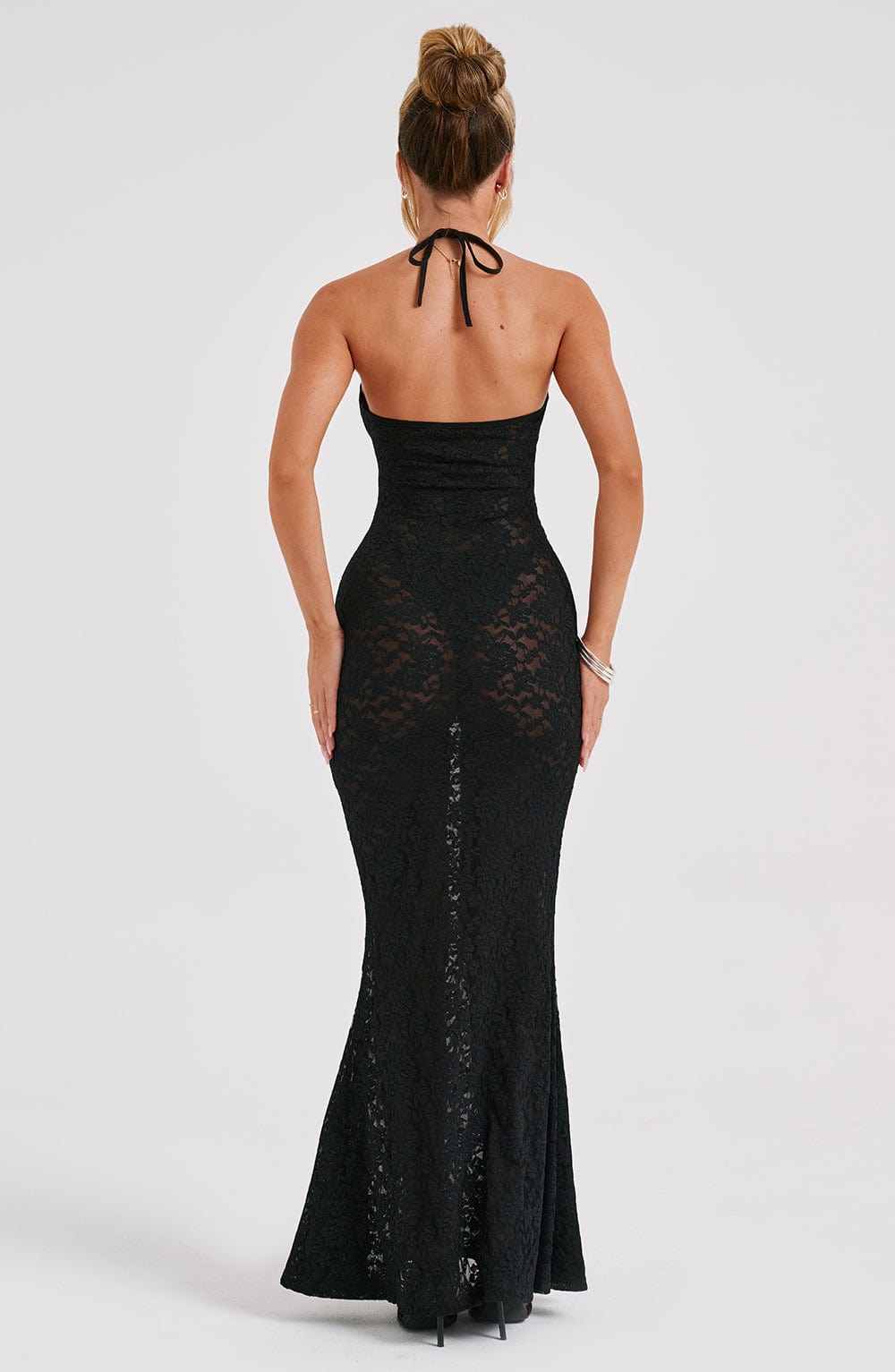 Leilina Maxikleid - Schwarz