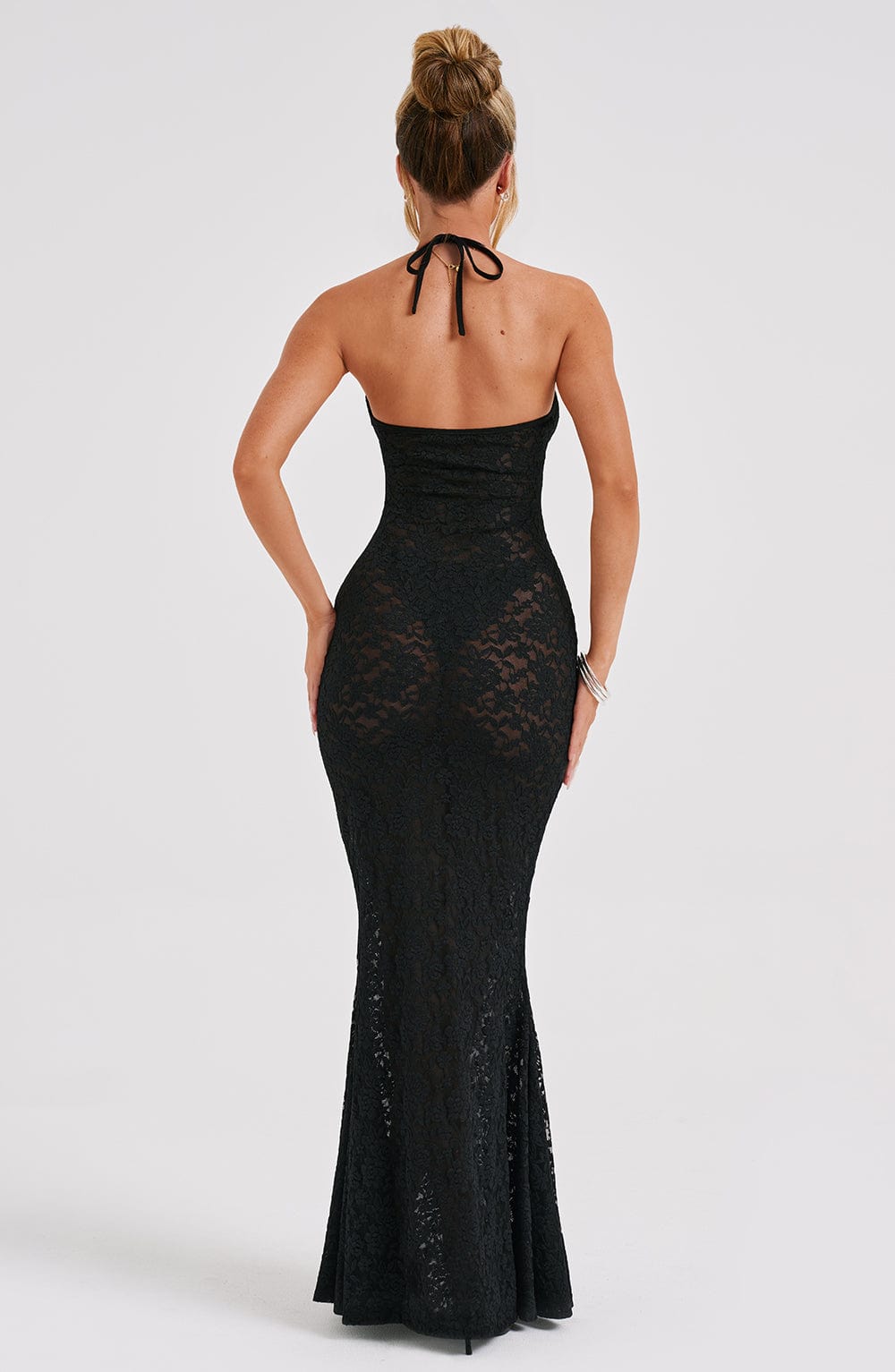 Leilina Maxikleid - Schwarz