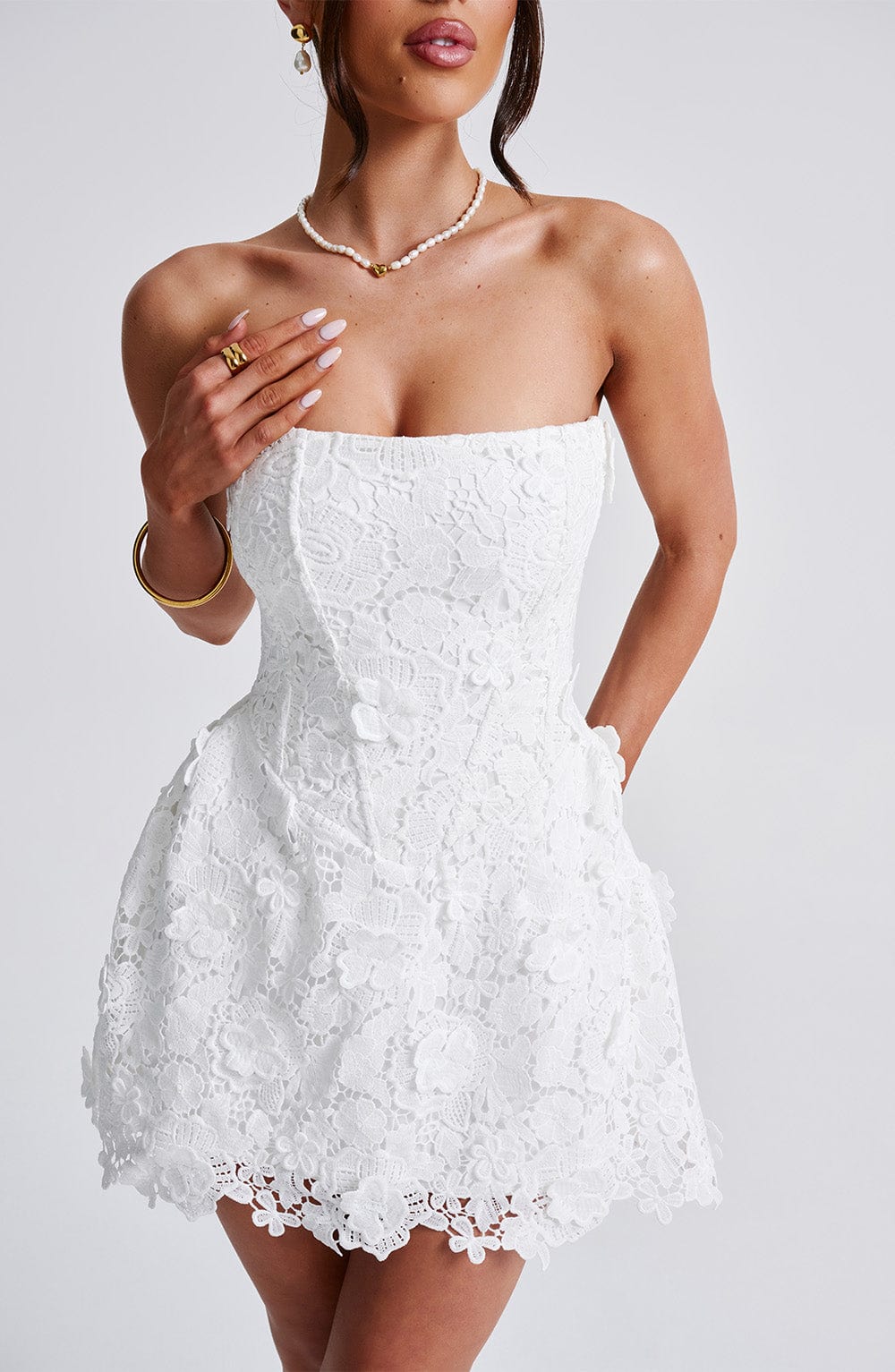 Leona Minikleid - Elfenbein