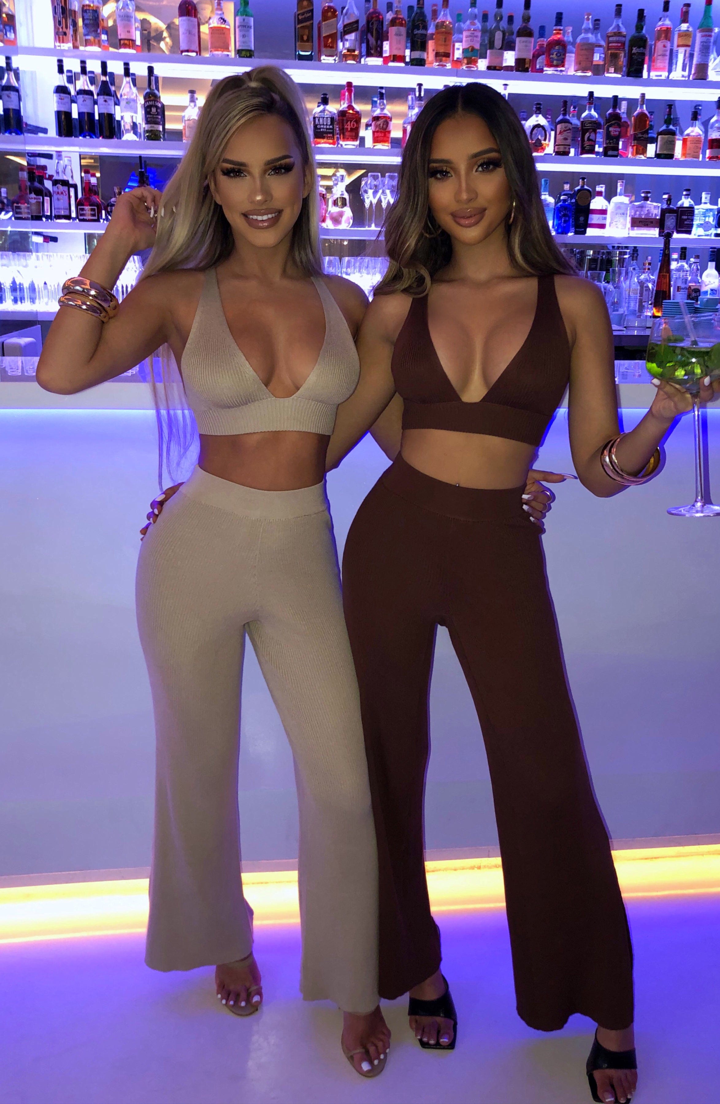 Lila Hose - Beige