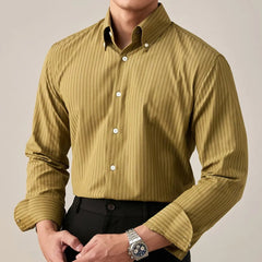 Prestige Olive Pinstripe Shirt