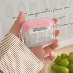 Pastel Bow Plaid AirPods Case