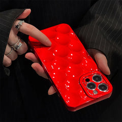 Pop of Red 3D Bubble iPhone Case