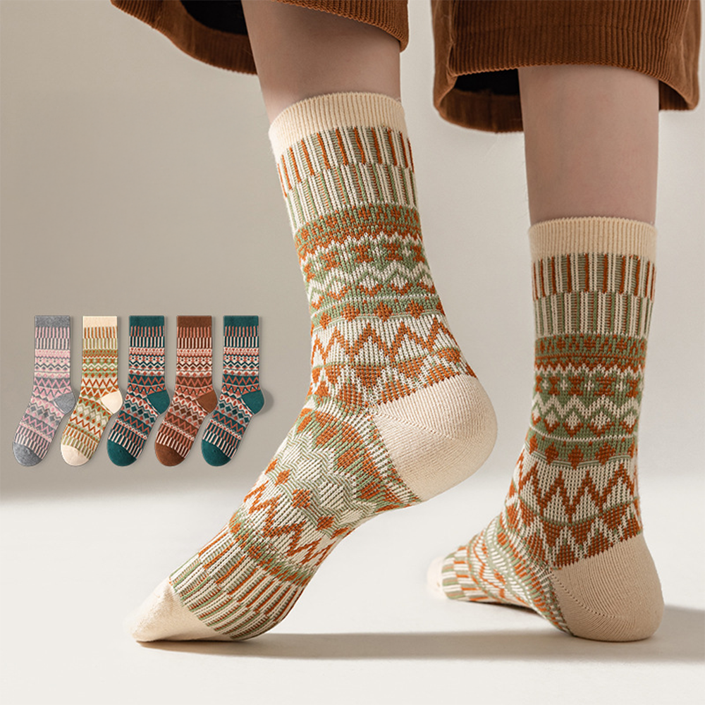 Nordic Knit Cotton Socks