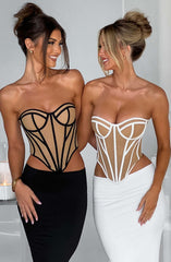 Santanna Corset - Black/Nude