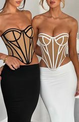 Santanna Corset - Black/Nude