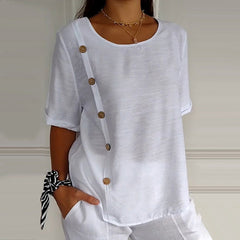 Side Button Blouse