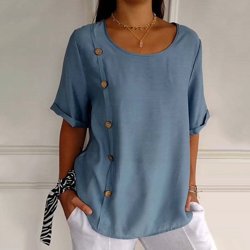 Side Button Blouse