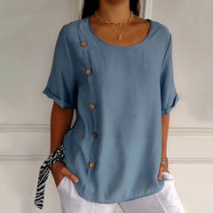 Side Button Blouse