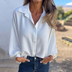 Loose Fit Long Sleeve Blouse