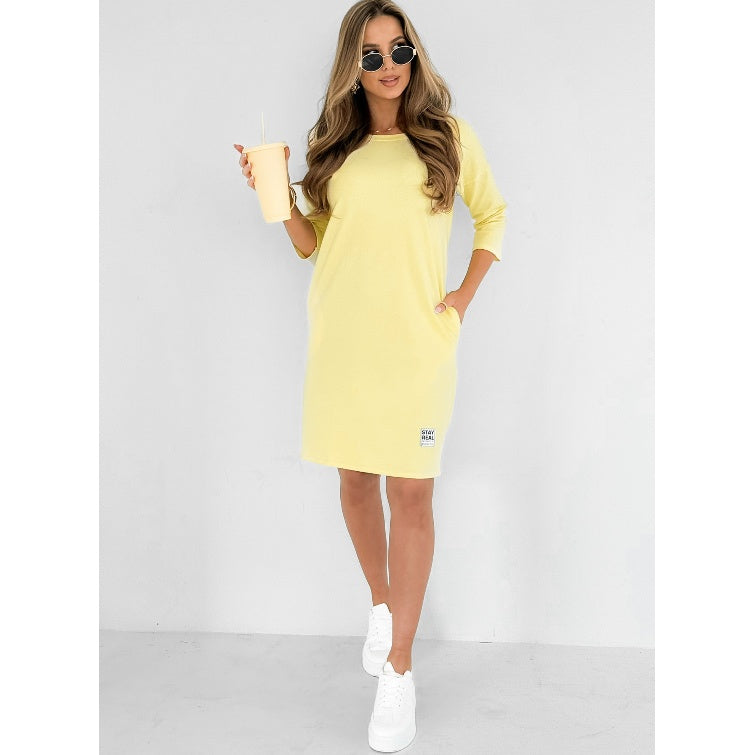 Everyday 3/4 Sleeve Dress with Pockets